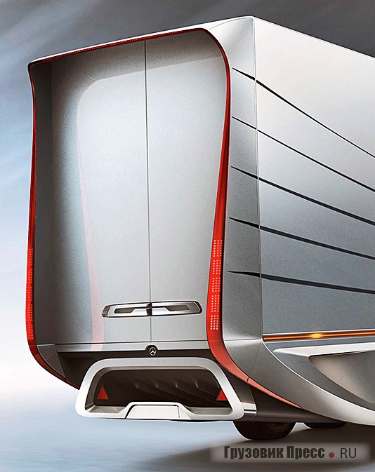 Идея хвостовика в аэродинамическом концепте Mercedes-Benz [b]«Truck and Trailer 7plus»[/b]
