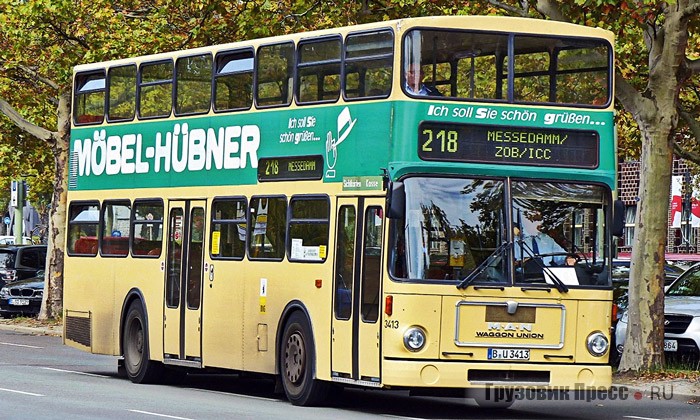 Двухэтажный автобус [b]Waggon Union / MAN SD200[/b] выпуска 1984 г. на службе берлинской компании пассажирского транспорта BVG