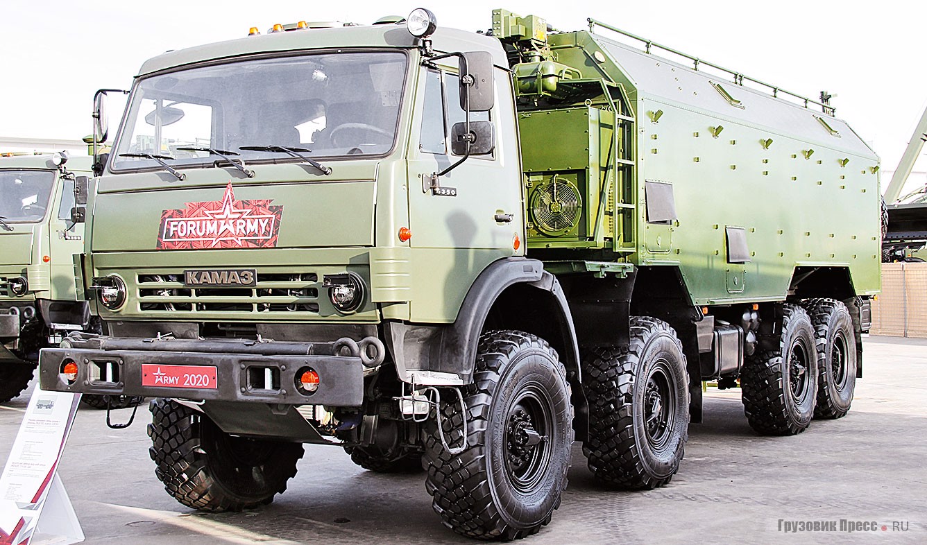 Машина дежурной смены охраны и обороны (МДСОО, агрегат 15В395). Шасси КАМАЗ-6350-0001335, кузов-фургон К6350-11У.000-01 (изготовитель кузова-фургона – АО «КАФ»)