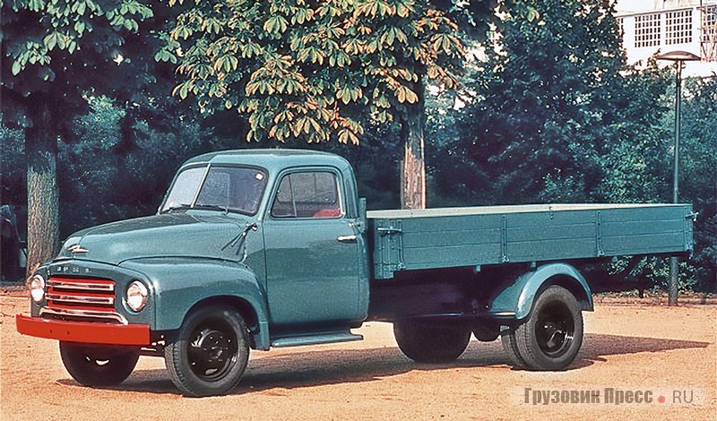 2-тонный бортовой Opel Blitz 1,75t на шасси с колёсной базой 3750 мм. 1955 г.