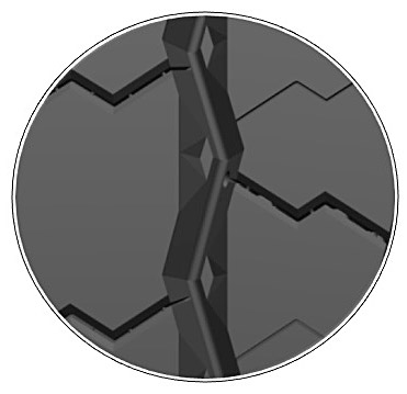 3D-геометрия канавок протектора
