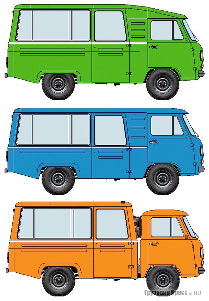 [b]Обновленное семейство спецавтомобилей СтЗМ на шасси УАЗ:[/b] СтЗМ-32151-30, СтЗМ-32151-20 и СтЗМ-32151-10
