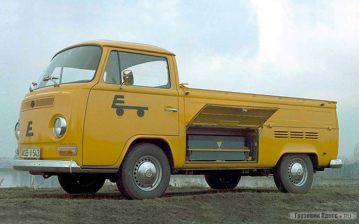 Первый образец электрического Volkswagen T2, 1972 год