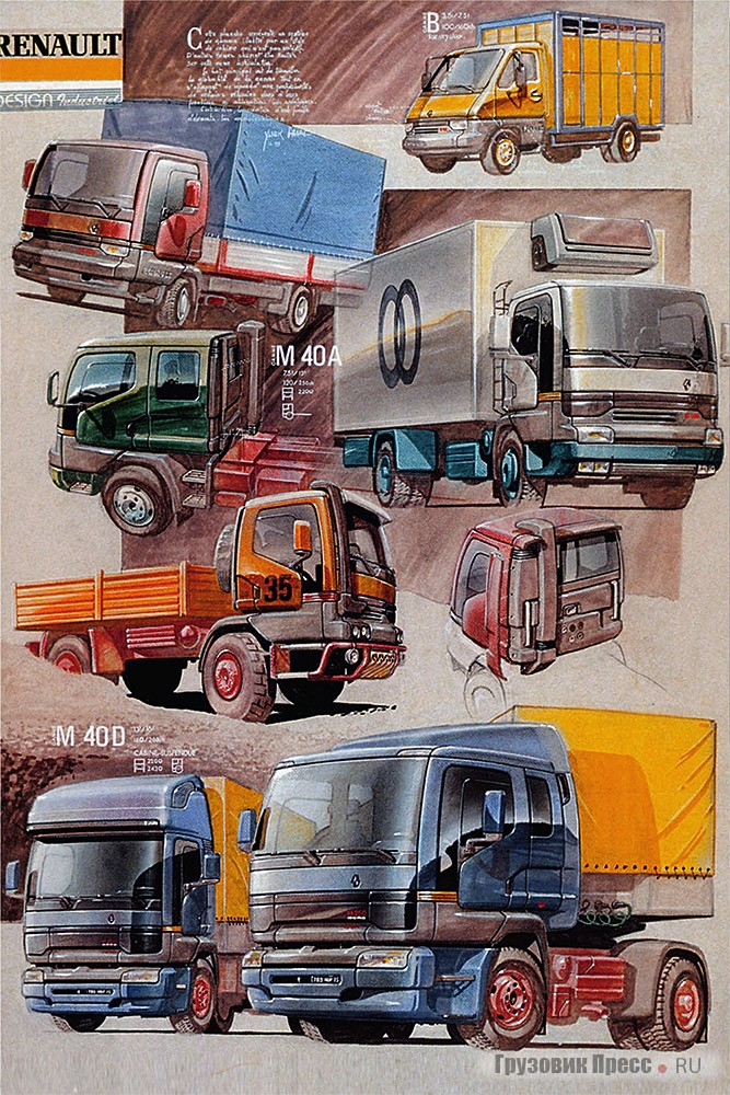 Такими в 1989 г. дизайнеры Renault VI представляли грузовики будущего