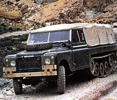 Land Rover на полугусеничном ходу