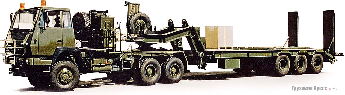 Армейский автопоезд с полноприводным тягачом фирмы Steyr