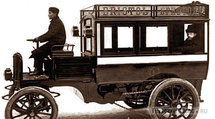 Электроомнибус «Дукс», 1902 г.