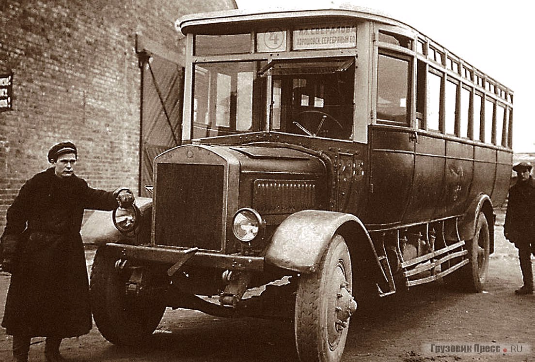 Aвтобус Я-6. Москва, 1930 г.