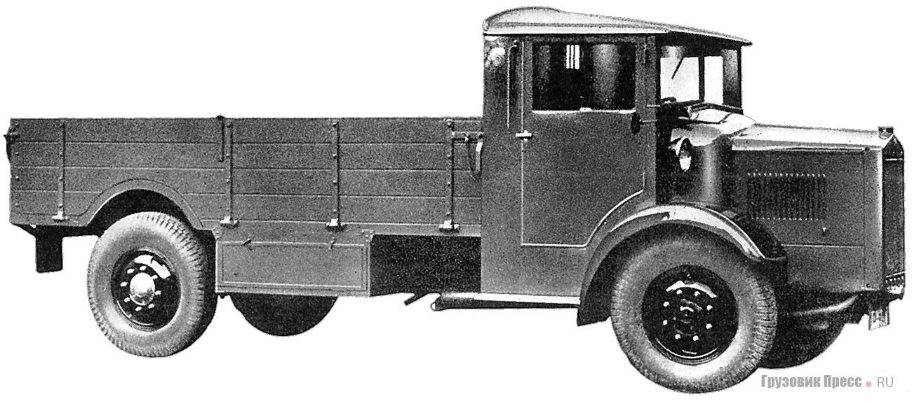 Трехтонный грузовик Tatra-27 с 4-цилиндровым бензиновым мотором или 60-сильным дизелем (1930–1947 гг.)