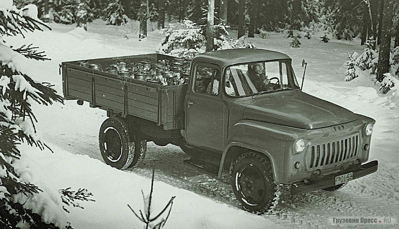 Опытный образец ГАЗ-56 с кабиной от ГАЗ-53. 1959 г.