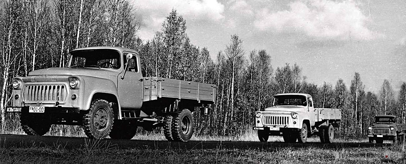 Грузовики ГАЗ-56 на госиспытаниях