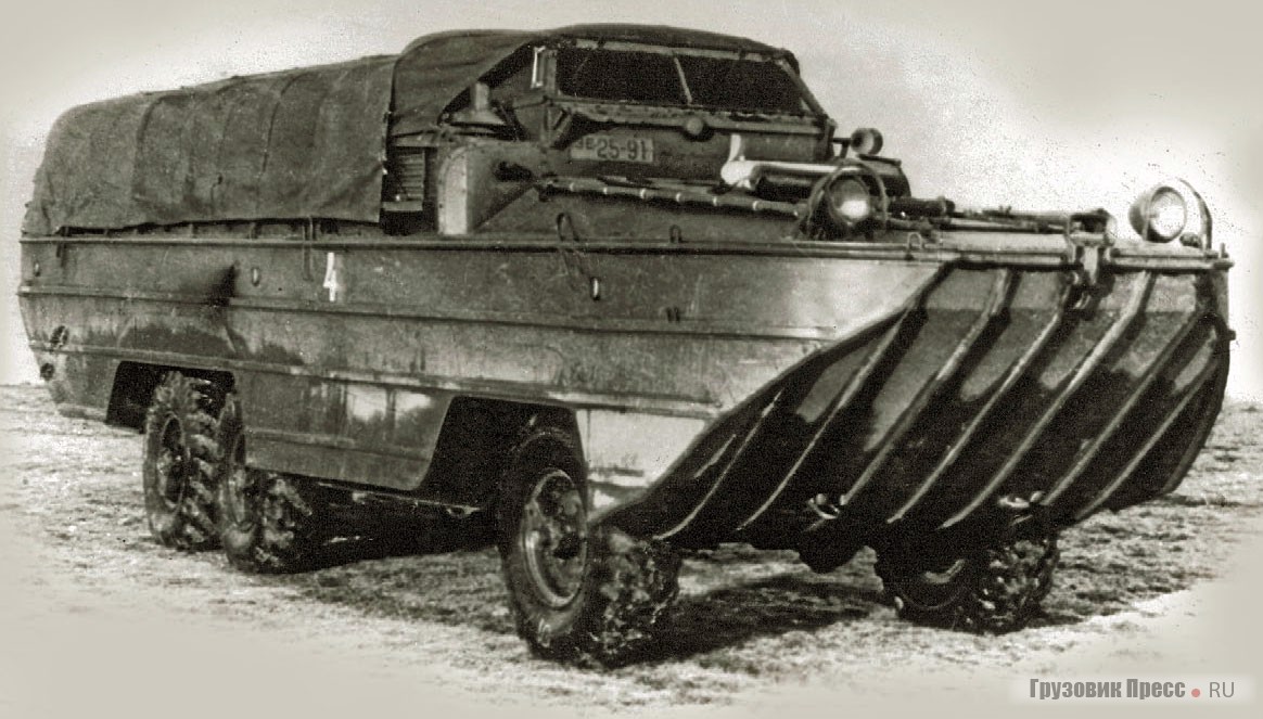 Созданная в Днепропетровске амфибия модели 485 впоследствии получила путевку в жизнь на московском автозаводе под индексом ЗИС-485 или БАВ 