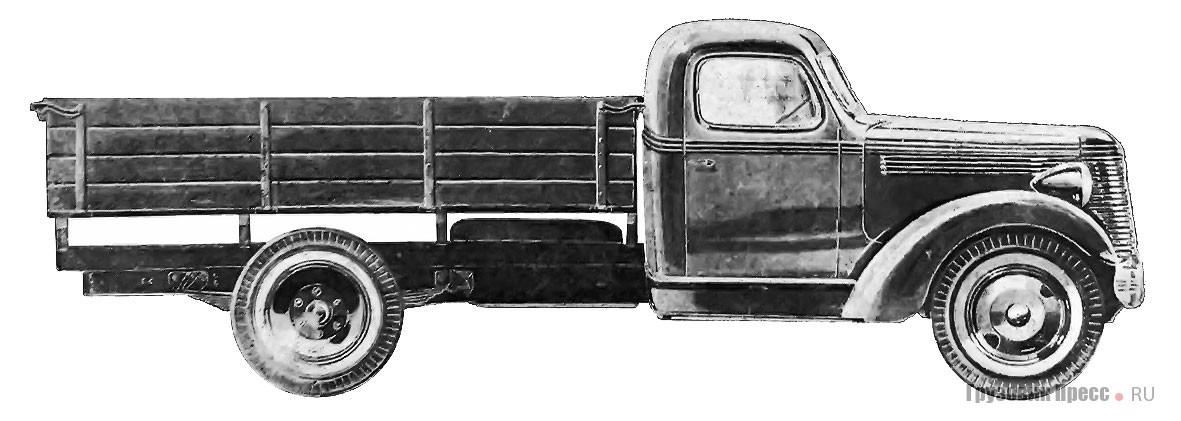 Эскиз грузового автомобиля ЗИС-15 середины 1930-х