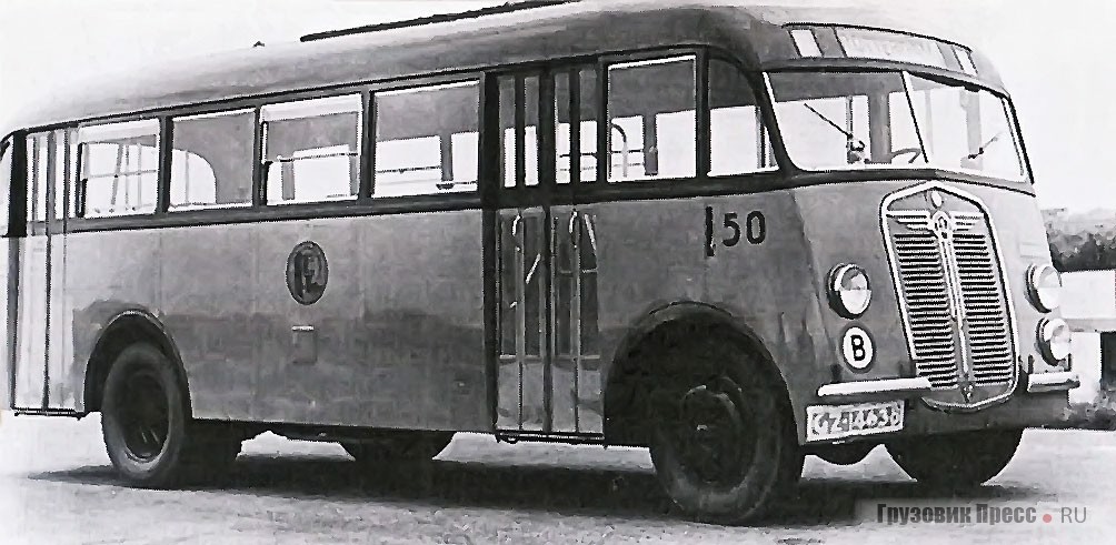 Автобус на шасси Kromhout TB-4 с кузовом Verheul. Роттердам, 1937 г.