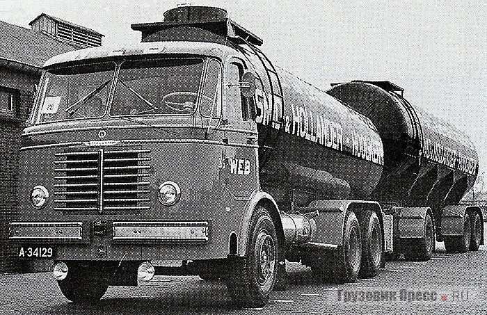 Автоцистерна Kromhout модели V-6DVB с прицепом, 1956 г.