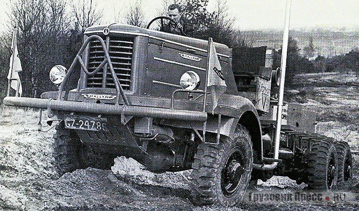 Испытание шасси и первый полноприводной грузовик последней модели в истории марки – Kromhout V-6D (6x6), 1958 г.