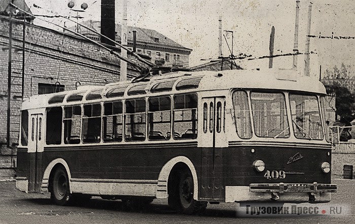 Троллейбусы ТБЭ-С после первичной модернизации на КЗЭТ