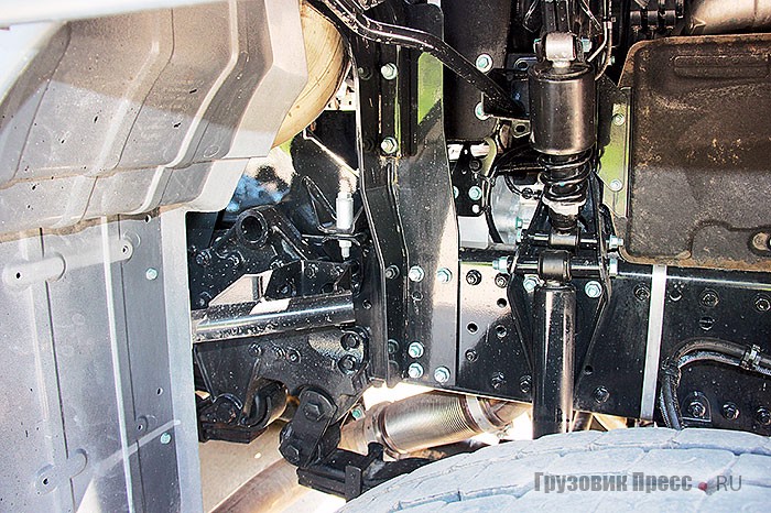 Регулировка жёсткости механической подвески кабины на пружинных стойках