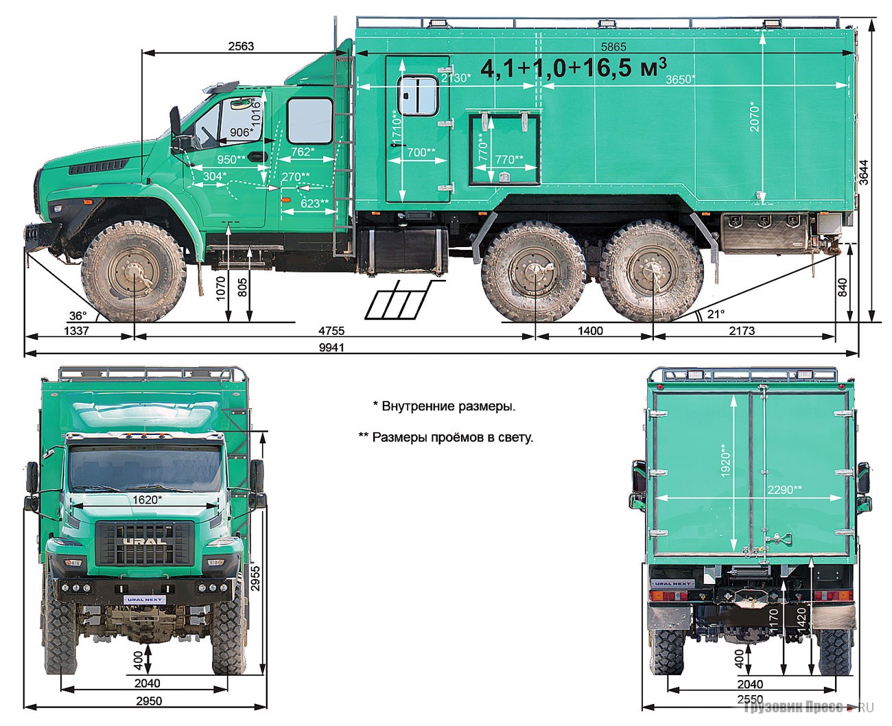 Урал 4320 объем