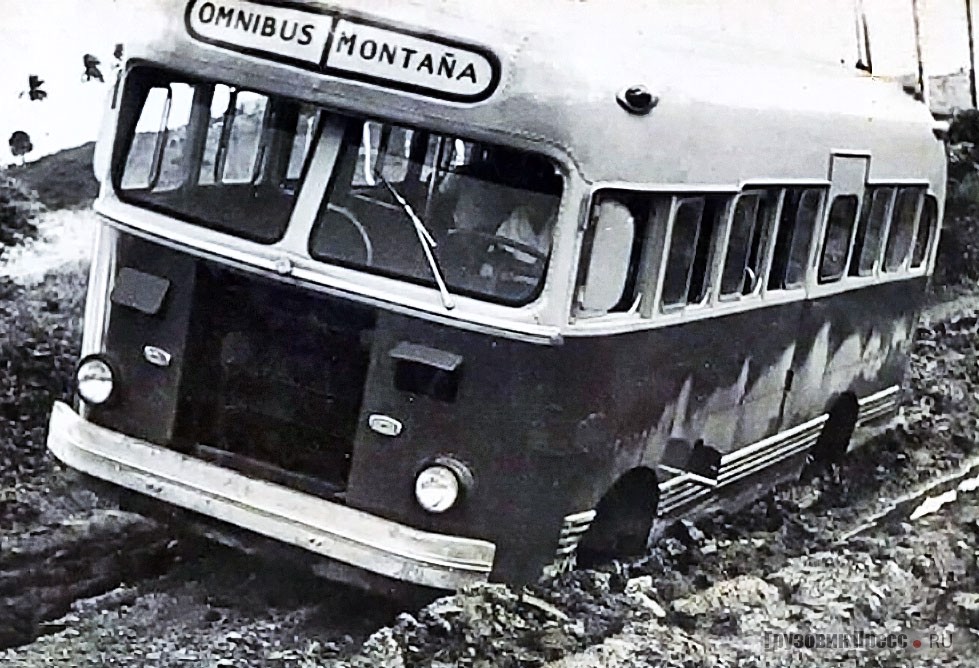 <span>Ó</span>mnibus Monta<span>ñ</span>a на испытаниях по бездорожью. 1967 г.