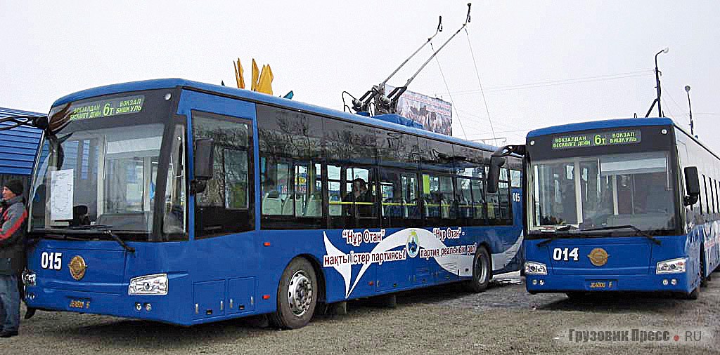 Троллейбус JEA800F в Казахстане (г. Петропавловск)