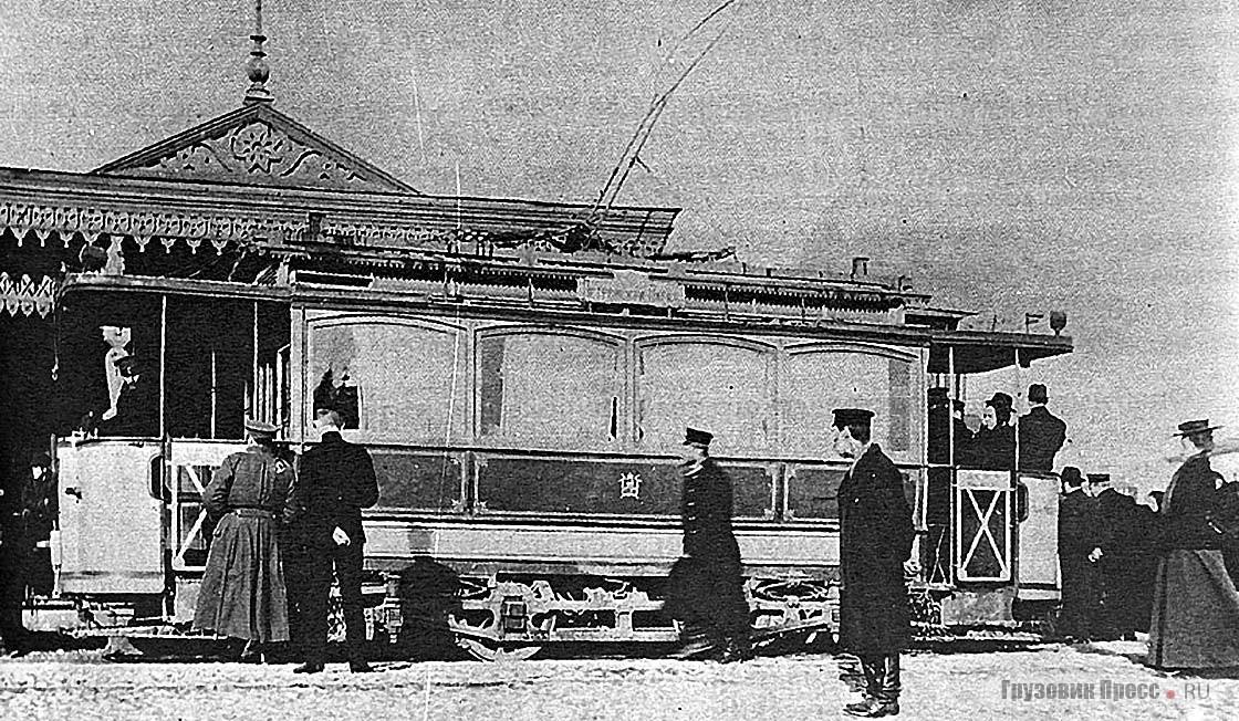 Вагон трамвая Falkenried. 1899 г.