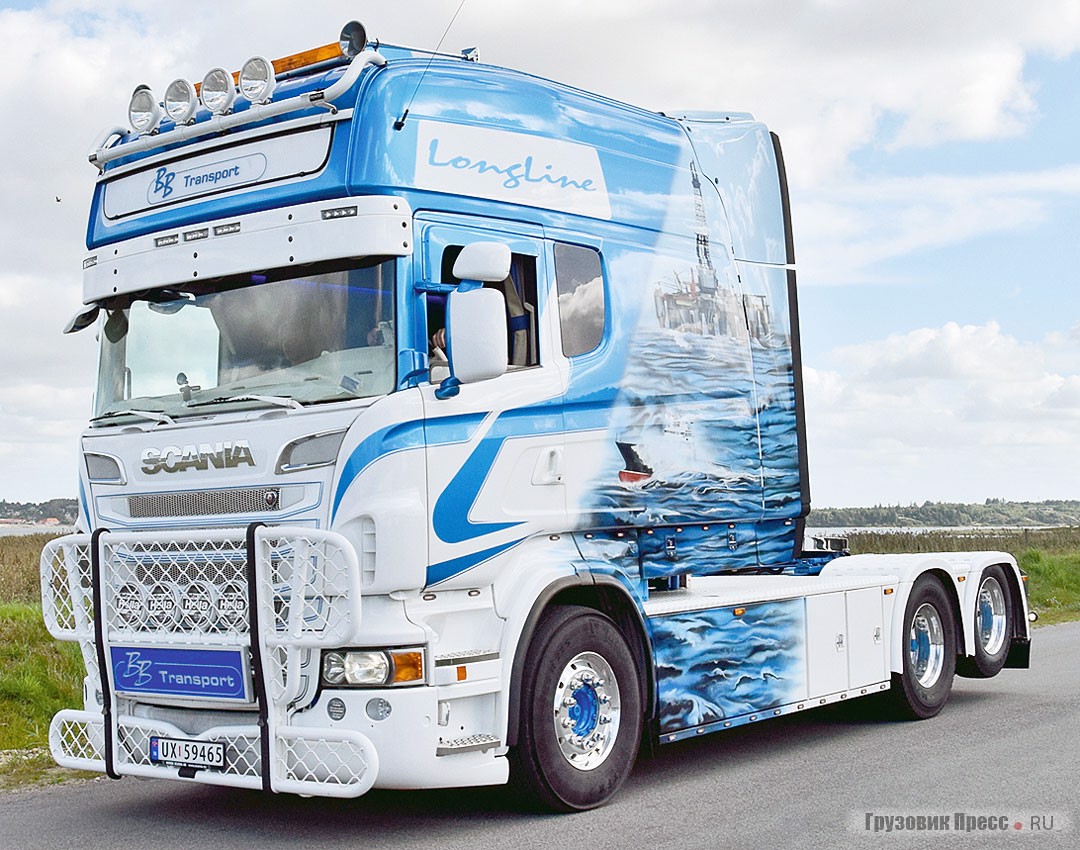 На выпуск специальной серии JJ trucks для переоборудования салона Scania R620 V8 Longline норвежской компании BB Transport Norvey получала специальное разрешение
